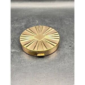 Max Factor Creme Puff Hollywood Starburst 1940s Art Deco Compact Mirror Powder